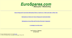 Desktop Screenshot of eurospares.com