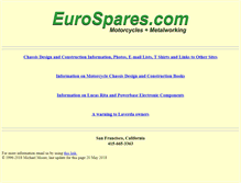 Tablet Screenshot of eurospares.com